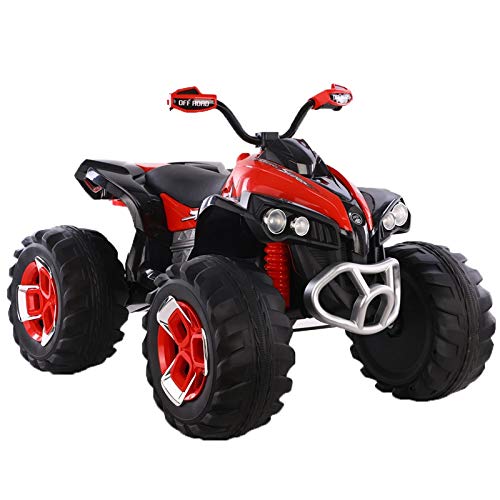 ATAA Quad eléctrico Infantil 12v - Rojo - Moto eléctrica para niños con Mando Control Remoto