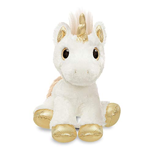 Aurora- Peluches y muñecas, Color Blanco y Dorado, 31cm (60856)