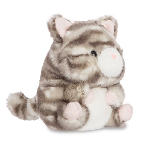 Aurora World 60749 Rolly mascotas Lucky Gris Tabby Cat 5 en , color, modelo surtido