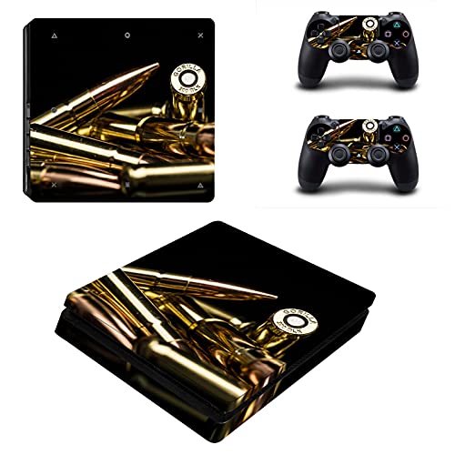 AXDNH Adhesivo De Piel para PS4 Slim | De Vinilo Adhesivo De Patrón De Bala De Controlador PS4 | Pegatinas para La Película Protectora De La Piel De La Consola PS4, para Los Accesorios De PS4,4191