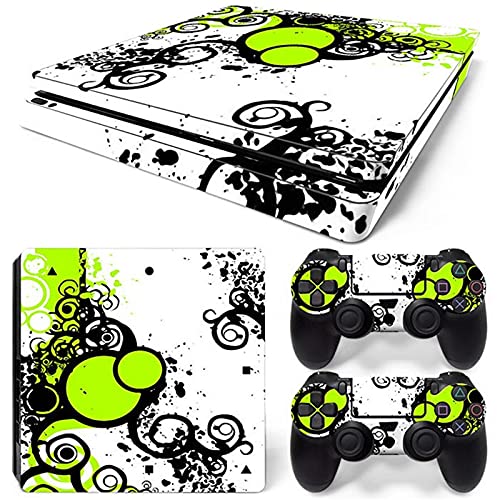 AXDNH PS4 Slim Skin Y Etiqueta Engomada De La Piel De La Bandera Alemana para El Juego De Consolas Y Controladores Delgados PS4 - Etiqueta Adhesiva De Vinilo para Playstation 4 Accesorios,5192