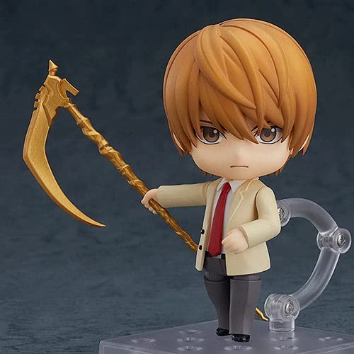 Ayyouni Death Note Yagami Light Nendoroid Q Version Figura De Acción con Accesorios Articulaciones Móviles Estatua Personajes Juguete Decoraciones De Escritorio Colecciones para Fanáticos del Anime