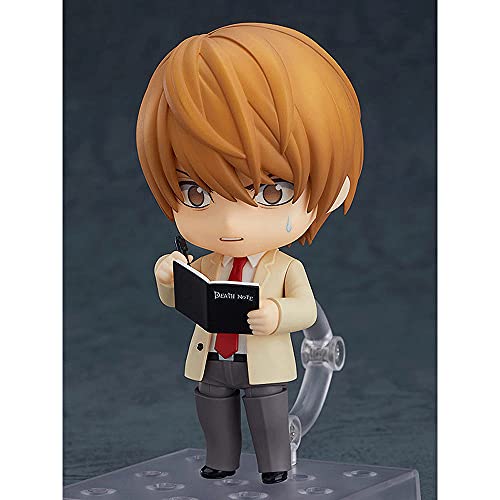 Ayyouni Death Note Yagami Light Nendoroid Q Version Figura De Acción con Accesorios Articulaciones Móviles Estatua Personajes Juguete Decoraciones De Escritorio Colecciones para Fanáticos del Anime