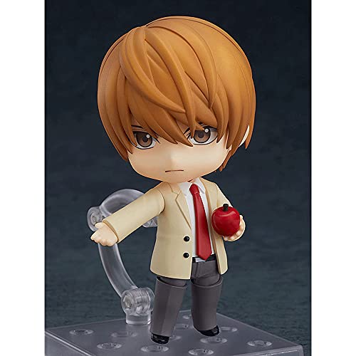 Ayyouni Death Note Yagami Light Nendoroid Q Version Figura De Acción con Accesorios Articulaciones Móviles Estatua Personajes Juguete Decoraciones De Escritorio Colecciones para Fanáticos del Anime