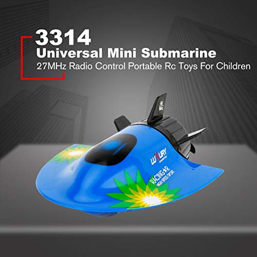 Ba30DEllylelly 3314 Radio Control Submarine Racing Boat Universal RC Juguetes para niños Portátil Niños Modelo de lancha rápida RC