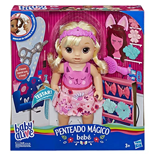 Baby Alive Daniela Peinados mágicos versión Portuguesa (Hasbro E5241PT0)