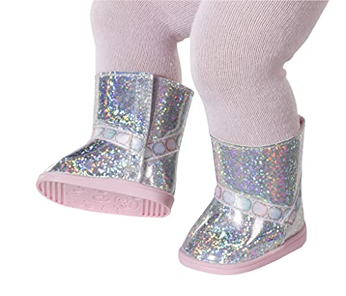 BABY born Botines de invierno para muñecas de 43 cm, Para manos pequeñas, Promueve la empatía y las habilidades sociales, Edad 3+ años, Incluye botas de suela rosa