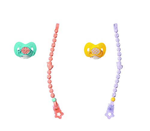 BABY born Dummy with Dummy Chain Doll pacifier & pacifier holder - Accesorios para muñecas (Doll pacifier & pacifier holder, 3 año(s), Multicolor, 43 cm, Chica, 43 cm) , color/modelo surtido