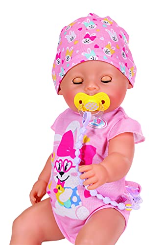 BABY born Dummy with Dummy Chain Doll pacifier & pacifier holder - Accesorios para muñecas (Doll pacifier & pacifier holder, 3 año(s), Multicolor, 43 cm, Chica, 43 cm) , color/modelo surtido