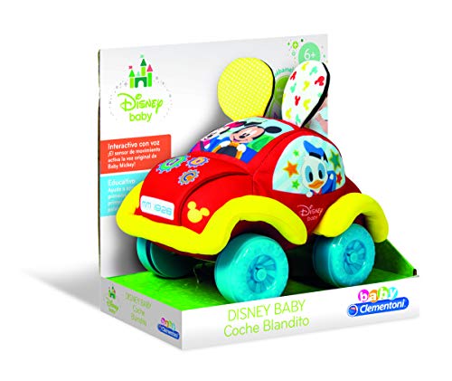 Baby Clementoni Mickey & Friends Baby Disney Coche Blandito Interactivo, Multicolor (Clementoni Spain 55259)