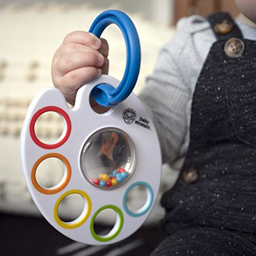 Baby Einstein Sonajero equipado con 5 anillos de dentición en diferentes formas, sin BPA.