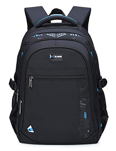 BAIJIAWEI - Niños Mochila para Cole Impermeable Resistente con Correas Transpirable Mochila Escolar para Adolescentes Vuelta al Cole Backpack for School - 35 L - Azul