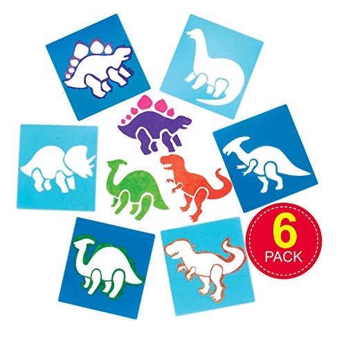 Baker Ross Plantillas de dinosaurios (pack de 6) para manualidades y decoraciones infantiles