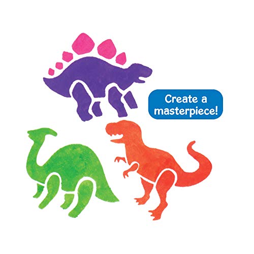 Baker Ross Plantillas de dinosaurios (pack de 6) para manualidades y decoraciones infantiles