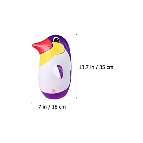 balacoo 4 pingüinos hinchables de juguete para piscina, divertido globo de pingüino para niños, cumpleaños, fiestas, accesorios, color aleatorio