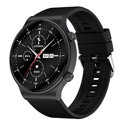 balikha Reloj Inteligente con Podómetro para Mujer, Reloj Inteligente a Prueba de Agua IP68 con Pantalla Táctil HD de 1,3 Pulgadas, Múltiples Modos Deportivos - Color 06