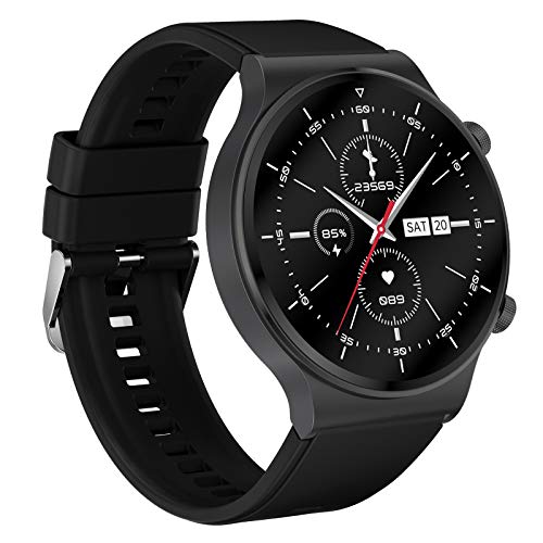 balikha Reloj Inteligente con Podómetro para Mujer, Reloj Inteligente a Prueba de Agua IP68 con Pantalla Táctil HD de 1,3 Pulgadas, Múltiples Modos Deportivos - Color 06