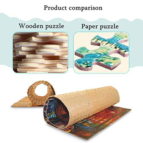 BALIWANLSY Puzzles De 1000 Piezas para Adultos, Montaje De Madera Jigsaw Puzzles, Paisaje De Árbol De Cuatro Estaciones, Arte Moderno