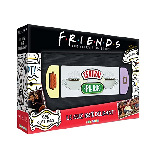 BANDAI Divertidos y futados – Quizz Quiz 100% deliberante en la Serie mítica Friends Mesa – Juego de Ambiente Interactivo para la Familia y los Amigos – Habla francés – ZZ21114