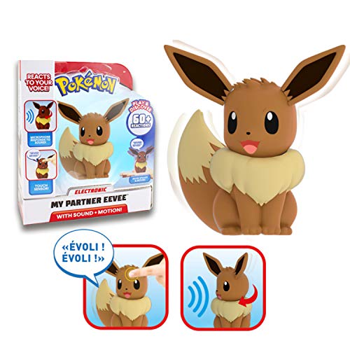 Bandai – Pokémon – Figura electrónica interactiva con sensores táctiles Habla y Movimiento – WT98136