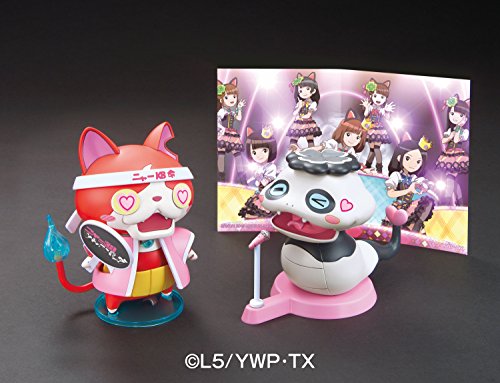 (BANDAI) Yo-Kai Watch Nya- KB Ouen Stage Set Tsuchinoko Panda & Jibanyan (Plastic Model kit) by Bandai