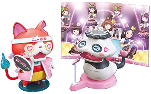 (BANDAI) Yo-Kai Watch Nya- KB Ouen Stage Set Tsuchinoko Panda & Jibanyan (Plastic Model kit) by Bandai