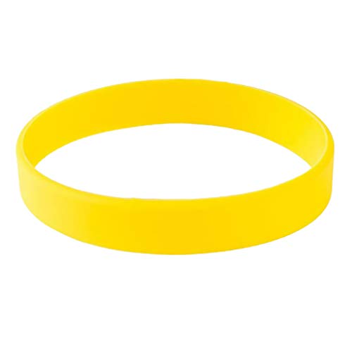 Baoblaze 60x Pulseras De Goma Suave Pulsera Deportiva Brazalete Elástico Mujeres Adultas Niños