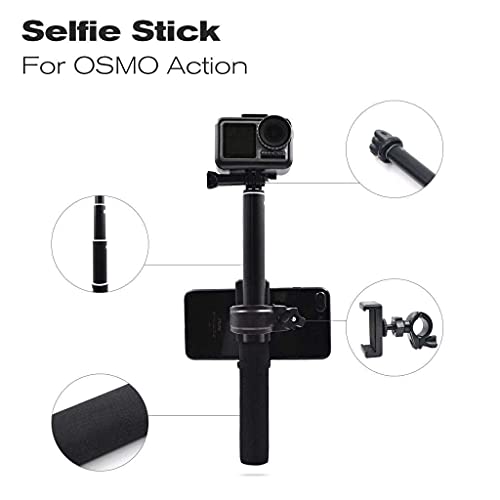 Baoblaze Palo Selfie Soporte con Obturador Remoto Inalámbrico para Movil,Mini Monópode Extensible Selfie Stick