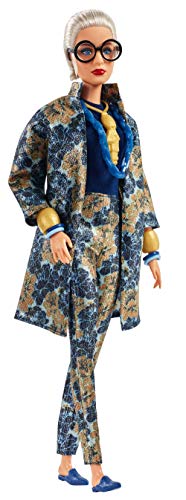 Barbie Collector Muñeca diseñada por Iris Apfel, look estampado (Mattel FWJ28)