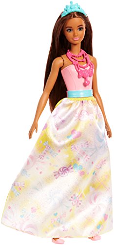 Barbie Dreamtopia, muñeca Princesa morena, juguete +3 años (Mattel FJC96) , color/modelo surtido