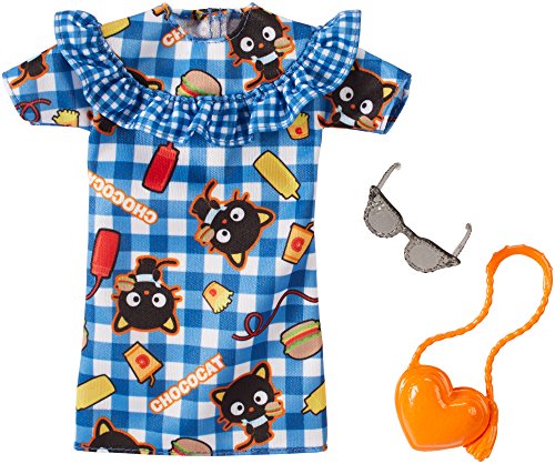 Barbie Hello Kitty Chococat - Vestido de cuadros azul