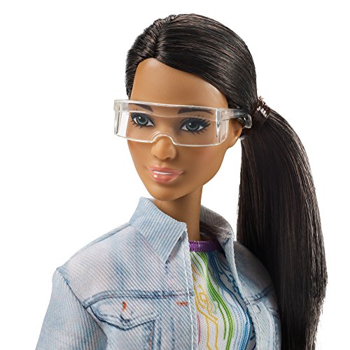 Barbie Quiero Ser ingeniera robótica, muñeca latina con accesorios (Mattel FRM11)