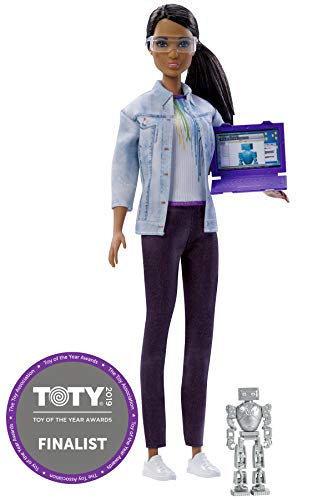 Barbie Quiero Ser ingeniera robótica, muñeca latina con accesorios (Mattel FRM11)