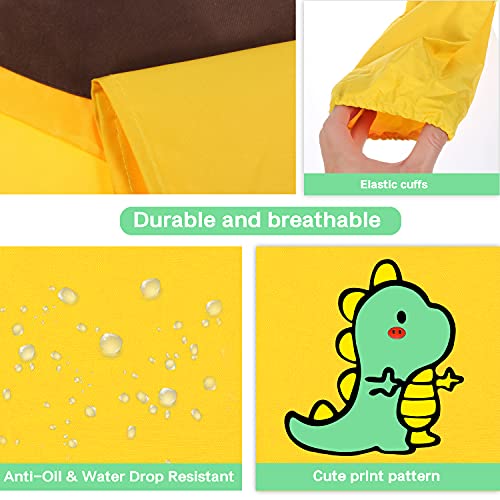 Bata De Pintura para Niños, Delantal de Pintura para Niños Impermeable, Delantal para Manualidades Bata de Tinta para Niños, Bata de Pintura para Niños de 7 8 9 10 11 12 Años