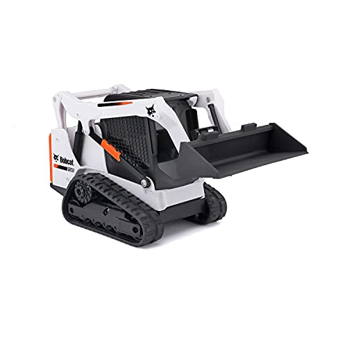 Bauer Spielwaren Tech R/C Bobcat T590 - Bobcat teledirigido con Pala móvil, Mando a Distancia para Juegos, a Partir de 5 años, 19 cm, Color Blanco y Negro (582183)