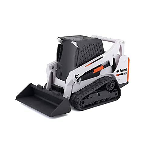 Bauer Spielwaren Tech R/C Bobcat T590 - Bobcat teledirigido con Pala móvil, Mando a Distancia para Juegos, a Partir de 5 años, 19 cm, Color Blanco y Negro (582183)