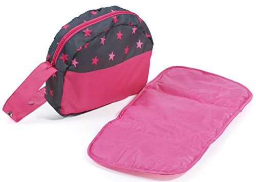 Bayer Chic 2000 853 82 Bolso Cambiador, muñecas de Accesorios, Estrellas Rosa