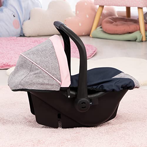 Bayer Design- EasyGo Silla de Coche para muñecas, Color Gris, Azul, Rosa (67927AA)