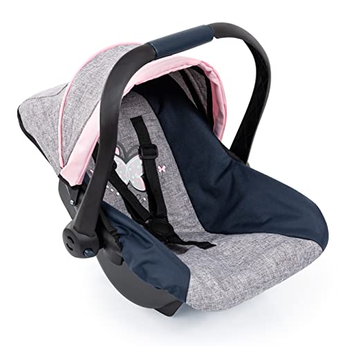 Bayer Design- EasyGo Silla de Coche para muñecas, Color Gris, Azul, Rosa (67927AA)