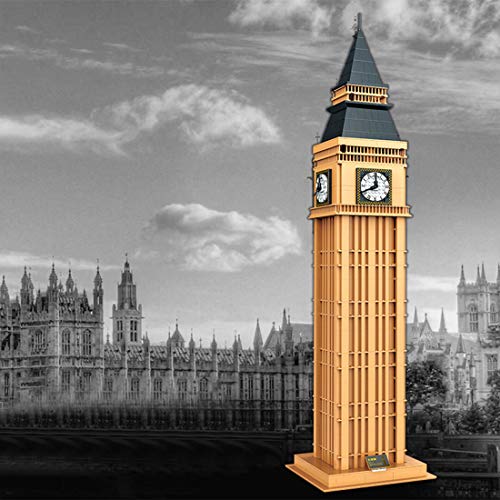 BBDI Modelo de construcción de bloques de construcción, 1303 piezas de arquitectura del Big Ben de Londres, 1:400, modelo de arquitectura famoso mundial, juguete compatible con casa Lego