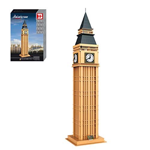 BBDI Modelo de construcción de bloques de construcción, 1303 piezas de arquitectura del Big Ben de Londres, 1:400, modelo de arquitectura famoso mundial, juguete compatible con casa Lego