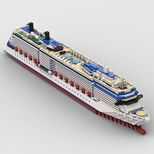 BBDI Portaaviones tecnológico, bloques de construcción, 1/400 MS Britannia, barco de crucero, modelo de bloques de construcción, MOC-65198, 3586 piezas, juego compatible con Lego 10294