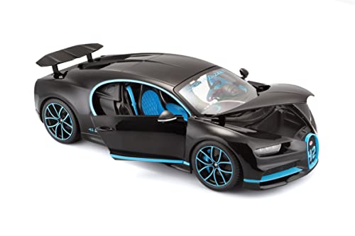 Bburago Bugatti Chiron en escala 1:18 en negro (18-11040BK)