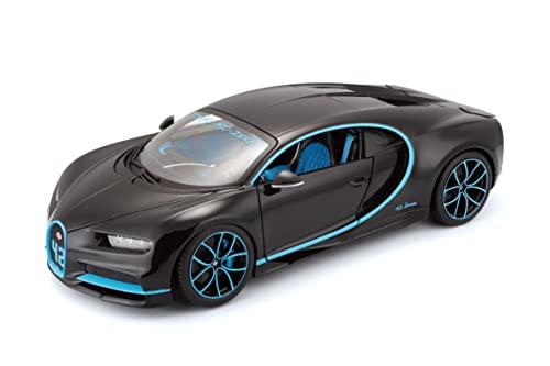 Bburago Bugatti Chiron en escala 1:18 en negro (18-11040BK)