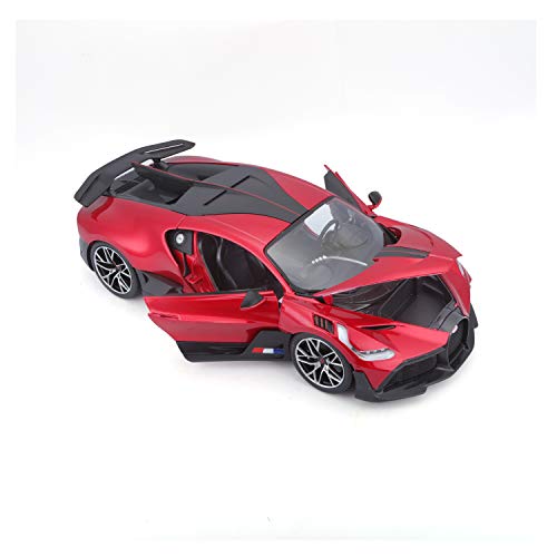 Bburago Bugatti Divo 18-11045R - Maqueta de Coche a Escala 1:18, Puertas y capó Abierto, 25 cm, Color Rojo