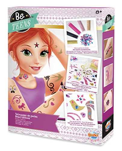 Be Teens- Bead Tatuajes con Abalorios, Multicolor, 20 x 5 x 28 cm (Buki France BE107)