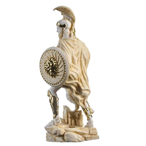 BeautifulGreekStatues Ares Mars Dios De La Guerra Hijo De Zeus Estatua Romana Alabastro Tono Dorado 25 cm