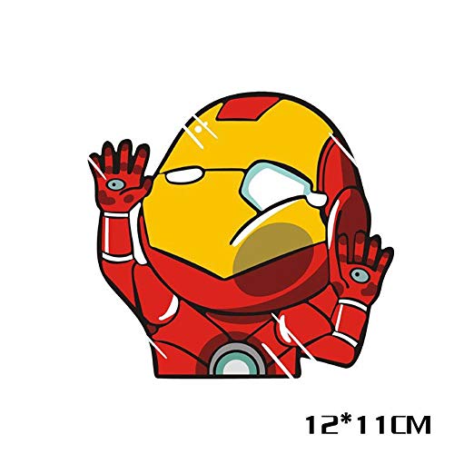 Bebe A Bordo Iron Man DC Comic Marvel Pegatina Vinyl Vinilo Adhesivo Sticker Coche Moto Casa Caricaturas Bici Bike