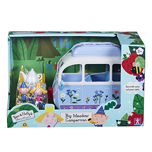 Ben and Holly Big Meadow Camper Van Playset con Figuras y Accesorios