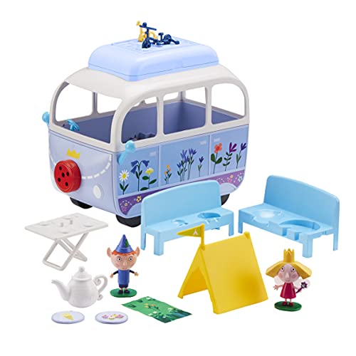 Ben and Holly Big Meadow Camper Van Playset con Figuras y Accesorios